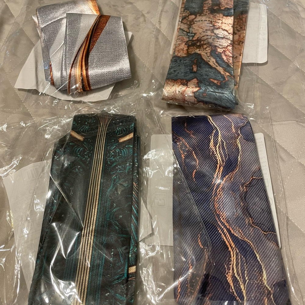 Blue and Orange Patterned Fabric